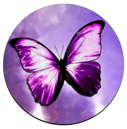 Beautiful Butterfly Round Coaster Set - Made of Recycled Rubber - Set of 4 - color: Beautiful Butterfly