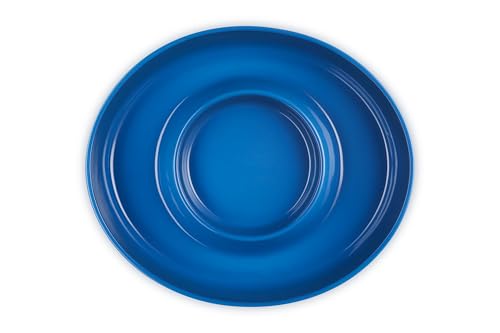 Le Creuset Stoneware Signature Oval Chip and Dip Platter, 13", Marseille - color: Marseille