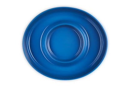 Le Creuset Stoneware Signature Oval Chip and Dip Platter, 13", Marseille - color: Marseille