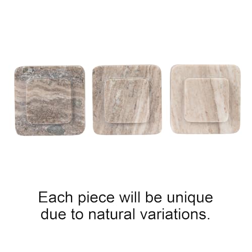Bloomingville Heavy Duty Marble Bookends, Beige, Set of 2 - size: (Pack of 2)
