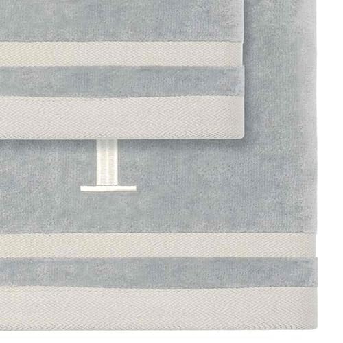 Avanti Linens - Towel Set, Soft & Absorbent Cotton, Embroidered Bathroom Decor, Set of 5 (Monogram Collection, Initial P) - style: P