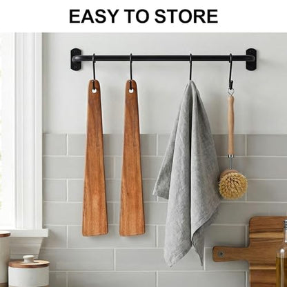 2Pcs Non Toxic Flat Thin Wood Spatula for Cooking Utensil Cast Iron Scraper | Acacia Wooden Spatula Scraper Earlywood Kitchen Utensil Set Japanese Baking Tools Egg Flipper Pancake Wok Spatulas Turner - color: 2 PCS FLAT SPATULA
