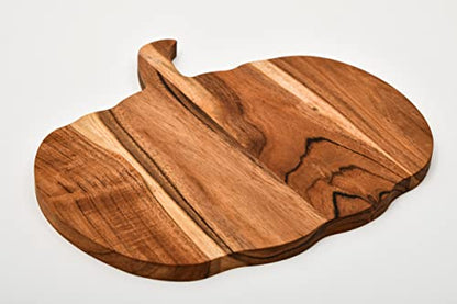Sophia Art 100% Acacia Wooden Chopping Board, Butcher Block for Vegetables, Cafe and Restaurant, Serving Board,Charcuterie Board Cutting Board, Brown (Pumpkin Board, 12"L x 13"W) - color: Pumpkin Board, 12"L x 13"W