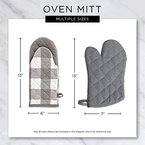 DII Home Sweet Farmhouse Kitchen Collection, Potholder/Oven Mitt/Dishtowel Set, Gray, 4 Count - color: Gray, size: Potholder/Oven Mitt/Dishtowel Set