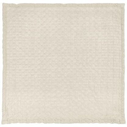 Karma Waffle Weave Dishcloth Set/Holder Oh Happy Day - color: Grey Happy Day