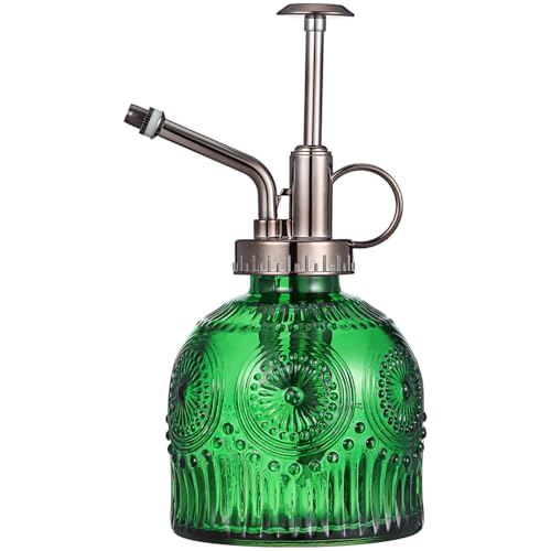 TOYANDONA Plant Mister Spray Bottle 6.29In Stylish Glass Water Sprayer for Indoor Plants Home Gardening One-Hand Operation