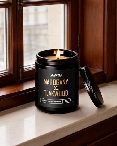AOOVOO Scented Candles for Men - 6 Pack Candles for Home Scented | 42 oz Soy Wax, 300 Hour Long Lasting Candle, Aromatherapy Candle Birthday, Christmas, Valentine, Gift Set for Men - size: 42oz