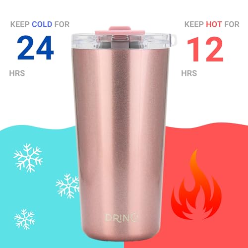 Drinco - 20 oz Stainless Steel Tumbler | Double Walled Vacuum Insulated Mug With Lid, 2 Straws, For Hot & Cold Drinks (20oz Chupa) - color: 20oz Chupa