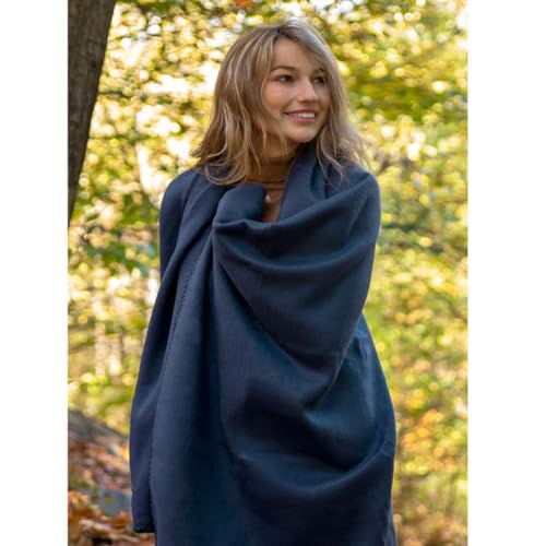 50x60 Throw Blankets, Ultra Soft Hypoallergenic Fleece Fall Throw Blanket for Livingroom, Couch, Chair, Bed, Navy Blue - color: Navy Blue