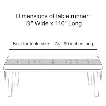 Mkono Macrame Table Runner, 100 Inches Boho Woven Dining Decor with Tassels | Handmade Soft Crochet Cotton, Farmhouse Home Placemat, Fits 78-90 Inch Table, Great for Thanksgiving Christmas Party Wedding
