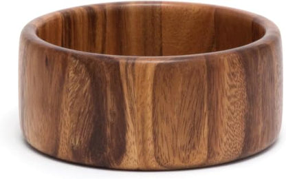 Lipper International Acacia Straight-Side Serving Bowl for Fruits or Salads, Small, 6" Diameter x 2.5" Height, Single Bowl, 29.59 fluid ounces (Pack of 12) - size: Small (Pack of 12), style: Contemporary