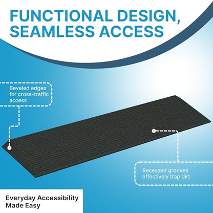 EZ-ACCESS Transitions Angled Entry MAT, Black, 1.25-in - color: Black, size: 1.25 Inches