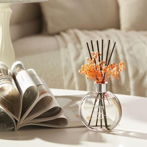Flower Reed Diffuser Set 5.07oz Coconut Lime Scent Diffuser with Sticks Home Fragrance Reed Diffuser for Bathroom Shelf Decor