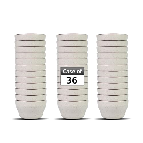 Stoneware Narrow Rim Brown Speckle, Bouillon Cup 7.25oz, Case of 36 - color: Brown Speckle, size: Bouillon Cup 7.25oz