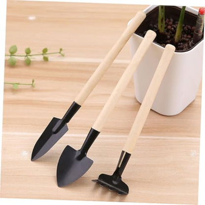 VALICLUD 9pcs Mini Garden Tool Set Rake, Trowel, and Shovel for Transplanting, Cultivating, and Potted Plants – Small Handheld Gardening Tools for Bonsai, Succulents, and Indoor Plant Care