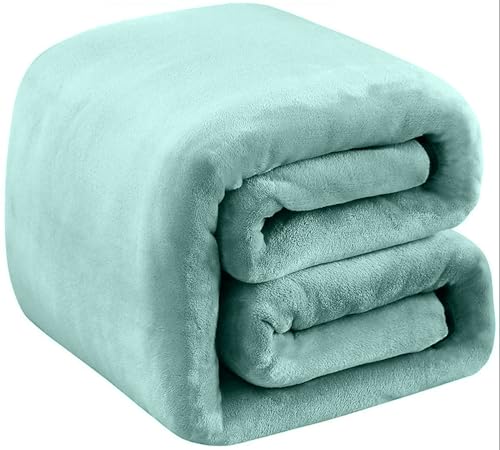 Fleece Blankets for All Season - Premium Lightweight Anti-Static Throw for Twin/Twin XL Size Bed Extra Long Soft Brush Fabric Warm Sofa Thermal Blanket 66" x 90"(Sage Green) - color: Sage Green, size: Twin (90-Inch-by-66-Inch)