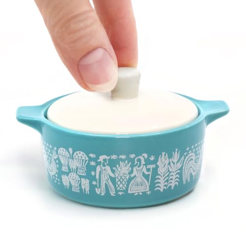Butterprint-Inspired Ceramic Trinket Box with Lid, Keepsake