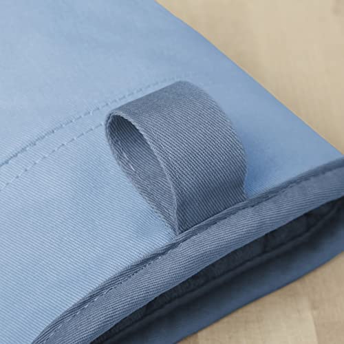 KitchenAid Beacon Two-Tone Non-Slip Mini Oven Mitt Set, Blue Velvet/Blue Heaven, 5.5"x8", 2 Piece - color: Blue Velvet/Blue Heaven