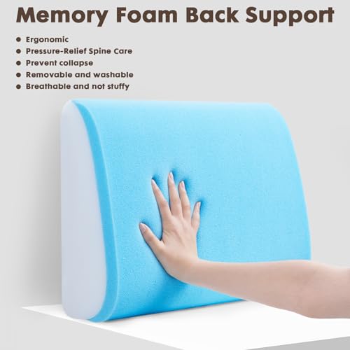 Large Lumbar Cushion Lumbar Support Pillow, Ergonomic Lumbar Pillow with Machine Washable, Help Relieve Pain of Back, Lumbar, Tailbone and Sciatic Nerve Support. (Light Brown) - color: Light Brown