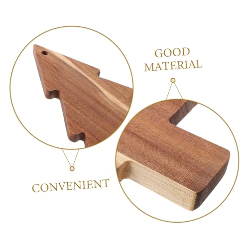 KICHOUSE Christmas Shaped Charcuterie Board Lifelike Cutting Board for Festive Decor Easy to Clean Kitchen Platter for Cheese Fruits and Vegetables Holiday Serving Tray