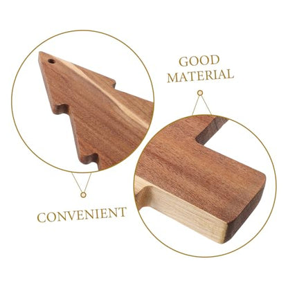 KICHOUSE Christmas Shaped Charcuterie Board Lifelike Cutting Board for Festive Decor Easy to Clean Kitchen Platter for Cheese Fruits and Vegetables Holiday Serving Tray