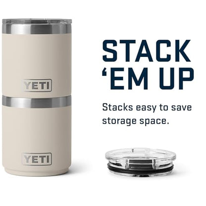 YETI Rambler 10 oz Ceramic Lined Lowball 2.0, Vacuum Insulated with MagSlider Lid, Cape Taupe - color: Cape Taupe