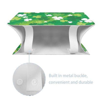 Clover Pu Leather Tissue Box Cover Modern Rectangular Tissue Box Tissue Box Cover Holder for Bathroom Living Room Bedroom Vanity Countertop Night Stands Office Desk - color: Clover