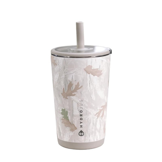 HydroJug Everyday Tumbler 14 oz, Ceramic-Lined Straw Cup, Camo - color: Camo, size: 14 Ounces
