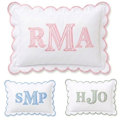 Monogram Pillow Cover, Embroidered Pillow Covers, Personalized Initials Name Pillowcase, Custom Monogrammed Baby Pillows, Nursery Decorations, Couch Bed Room Pillow Case - color: 05