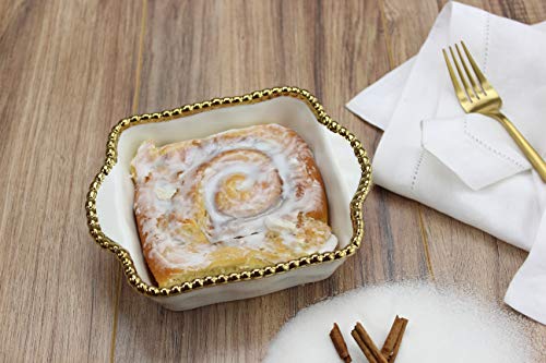 Pampa Bay Titanium Baking Dish (Square Single, Golden Salerno) - color: Golden Salerno, size: Square Single