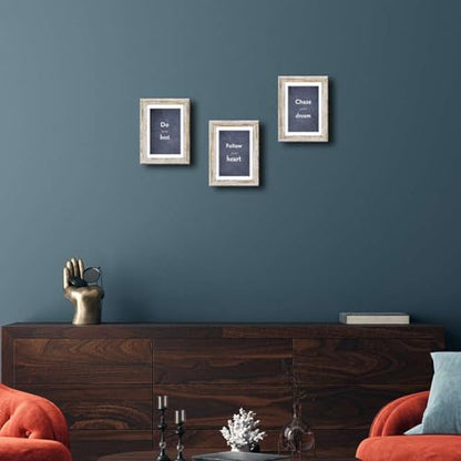 Rustic Distressed Retro Style White Photo Frame 5x7 Picture Frame Set of 3 with Real Glass for Pictures 4x6 with Mat or 5x7 Without Mat, Wall Gallery or Tabletop display - size: 5x7(set of 3)