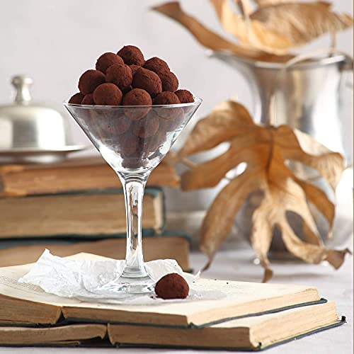 LAV Martini Glasses Set of 4 - Martini Cocktail Glass Set 6 oz - Cosmopolitan Glasses for Elegant Cocktails - Classic Cocktail Glasses with Chic Design for Home Parties - style: Fine