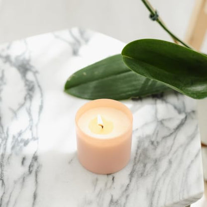 Dignity Series Lavender & Bergamot Scented Candle | Made in the USA Luxury Clean Soy Wax Candles - Long Lasting Ivory Glass Jar Candle for Home - 1 Wick - 5.3oz - color: Lavender + Bergamot