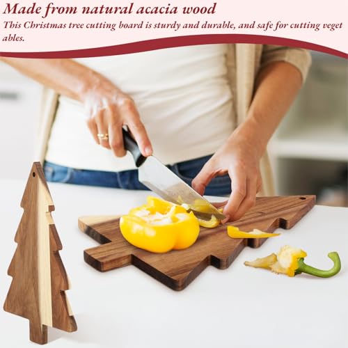 Ciieeo Christmas Tree Charcuterie Board Christmas Tree Board Christmas Tree Cheese Board Xmas Cutting Board for Christmas Home Kitchen