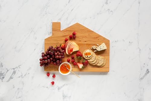 J.K. Adams Novelty House Cheese Board, 12" x 16" x .8", Cherry