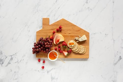 J.K. Adams Novelty House Cheese Board, 12" x 16" x .8", Cherry