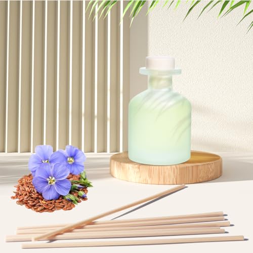Reed Diffuser for Home, Clean Linen Scent 3.38oz (100ml)*1 Pack Essential Oil Reed Diffuser Set with 8 Sticks, Long Lasting Air Freshener for Bathroom Bedroom Living Room, Home Decor & Gifts - size: 3.38 oz/1 pack