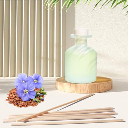 Reed Diffuser for Home, Clean Linen Scent 3.38oz (100ml)*1 Pack Essential Oil Reed Diffuser Set with 8 Sticks, Long Lasting Air Freshener for Bathroom Bedroom Living Room, Home Decor & Gifts - size: 3.38 oz/1 pack