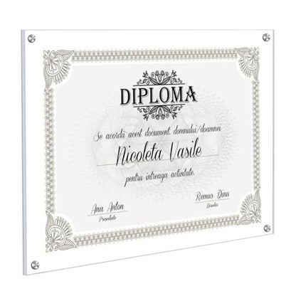 Kalami 11x14 Acrylic Wall Mount Picture Frame Self Adhesive | No Drill Holes Floating Frameless Clear Photo Frame for Diploma Certificate Degree Document Display Gallery Wall - size: 11 x 14 in
