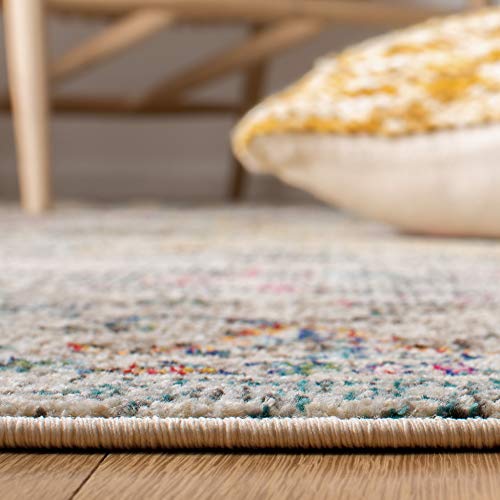 SAFAVIEH Madison Collection Area Rug - 2'2" x 4', Grey & Gold, Boho Chic Distressed Medallion Design, Non-Shedding & Easy to Clean, Ideal for Living Room, Bedroom, Dining Space (MAD473F) - color: Grey/Gold, size: 2'2" x 4' (Rectangular)