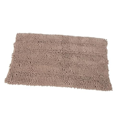 Garneck Chenille Extra Thick Non- Bath Rug for Bathroom and Entryway Soft Absorbent Bathroom Mat Cozy Microfiber Shower Rug Camel - color: Khaki