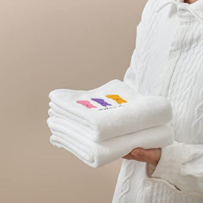 Easter Hand Towels 100% Cotton Embroidered Happy Easter Bunny Decorative Bathroom Kitchen Dish Towels Set Gift Set of 2 14x29inch - color: Easter.egg