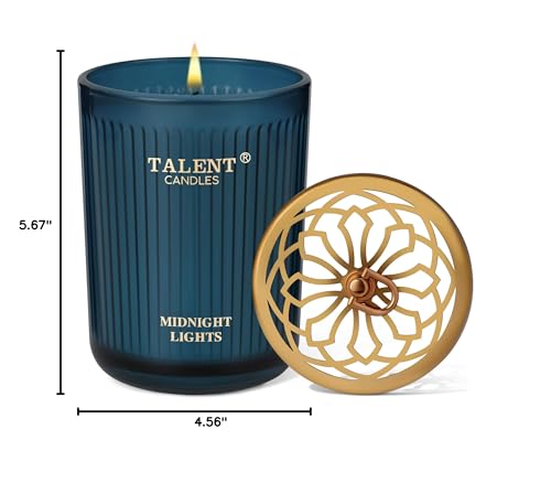 Talent Candles Jar Candles for Home Scented, Aromatherapy Candles Gifts for Women & Men, Natural Soy Candle, 8.4oz Traditional Style, Midnight Lights, GG79106NL-ML - color: Midnight Lights