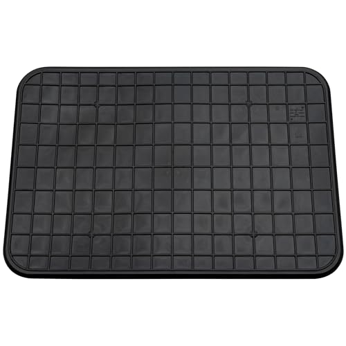 Scepter 37" L x 25" W Heavy Duty Utility Drip Tray, Black, 2-Pack | Extra Large Automotive Garage Mat, Pet Food Mat, and Washing Machine Pan, Model AM2PK06951
