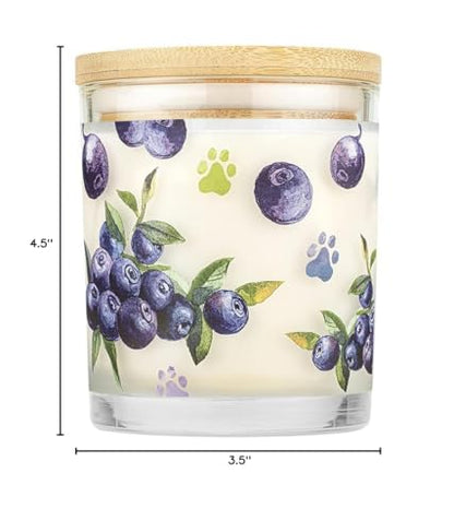 Pet House Candles, Natural Soy-Based, Clean Burning Pet Friendly Candles, 60 Hour Burn Time - Wild Blueberries, 9 oz - color: Wild Blueberries, size: Pack of 1
