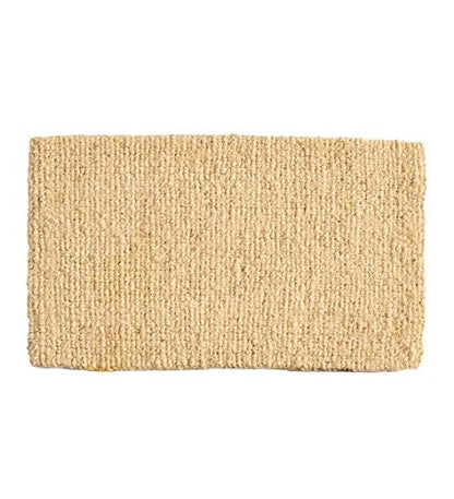 Vivaterra Spring Garden Coir Door Mat, 30" W x 18" D x 1" H, Natural Coir Entrance Doormat, Thick for Outdoor, Entry, Patio, Front Door Mat, Cheery Eco-Friendly Welcome Mat
