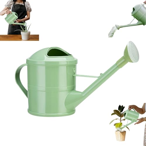 1.5 Gallon Long Spout Watering Can,Large Watering Can for Indoor Outdoor Plants,Flower Sprayer with Ergonomic Handle Lightweight for Plants, Balcony, Yard, Greenhouse & Home Gardening (Green) - color: Green