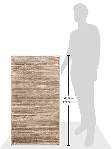 SAFAVIEH Vision Collection Accent Rug - 2'2" x 4', Light Brown, Modern Ombre Design, Non-Shedding & Easy to Clean, Ideal for Entryway, Foyer, Bedroom (VSN606C) - color: Light Brown, size: 2'2" x 4' (Rectangular)