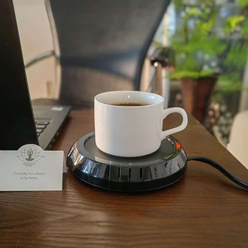 Hosley Black Electric Candle Warmer Large 5.4 Inch Diameter Ideal for Aromatherapy Home Office Dorm Rooms Hotels or Any Place that You Cannot Have an Open Flame