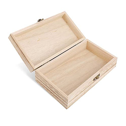 Wood Storage Box White StatueRetro Decorative Organizer with for Photos Letters Keepsakes for Home Study Desk